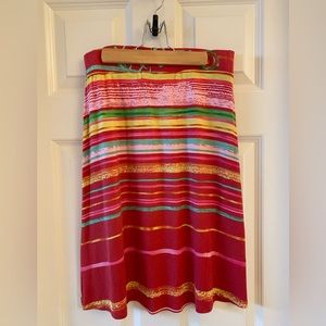 Desigual designer summer patterned jersey skirt.